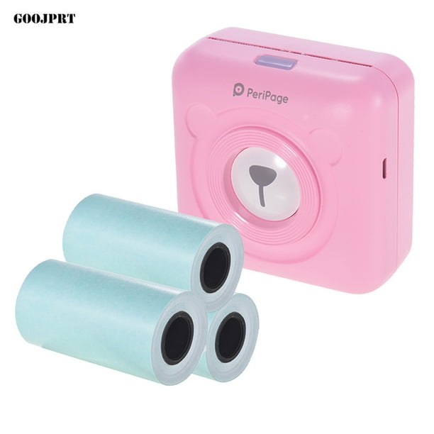 Mini Pocket BT Wireless Thermal Printer Paper Name Label Sticker Printing T5S3